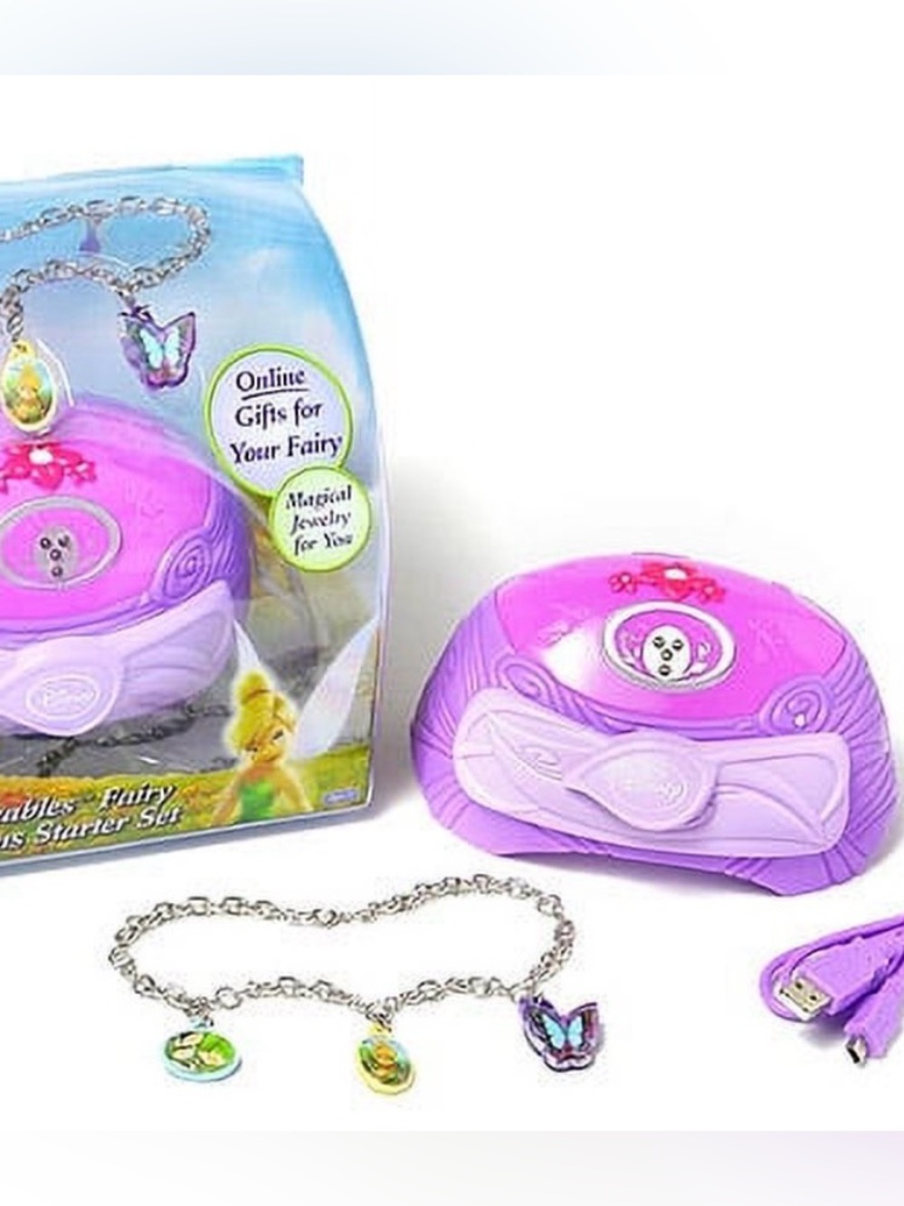 Disney Fairies Pixie Hollow Clickables Fairy Charms Starter Set with Notebook